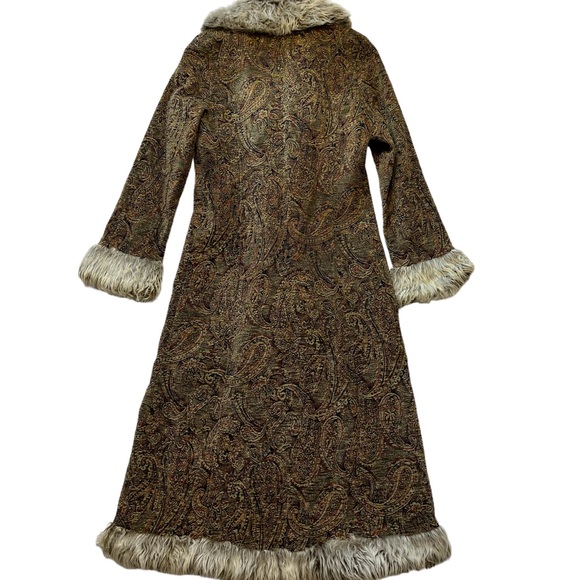 Static vintage Penny Lane style coat Medium 70s Y2K kilm jacket women - Picture 5 of 6